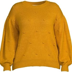 ELOQUII Elements textured balloon-sleeve sweater